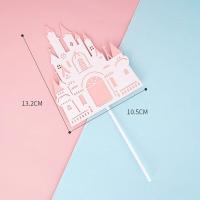 ราคา ป้ายปักเค้ก ป้ายปักปราสาทเกล็ดหิมะเจ้าหญิงแช่แข็ง ป้ายตกแต่งเค้กงานแต่ง งานเลี้ยง งานวันเกิด C15 (16995834433)