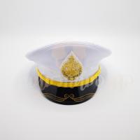 ราคา หมวกหม้อตาลข้าราชการ สีขาว ตราสิงห์ปักดิ้น (13442608536)
