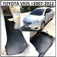 ราคา ผ้ายางปูพื้นรถยนต์ ถาดยางปูพื้น พรมปูพื้นรถ TOYOTA VIOS 2007 2008 2009 2010 2011 2012 3 ชิ้น หน้า 2 หลัง 1 ชิ้นยาว (11852717043)