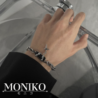 ราคา MONIKOสร้อยคอทองคำขาว Zircon Star Mans (19469589862)