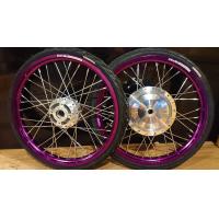 ราคา ชุดล้อม่วงขอบ 17 1 40x2 ดุมกระจกพร้อมยางนอกลายไฟ ยางใน ใส่ MIOFINONOUVOเก่า รุ่นจานดิส4 รู (7514906140)