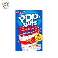 ราคา Best Before 18 Nov 2023 Kelloggs Pop tarts Frosted Strawberry sensation 384g ป๊อปทาร์ต สอดไส้ สตรอว์เบอร์รี่ 384กรัม (2908288779)