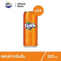 ราคา แฟนต้า น้ำอัดลม น้ำส้ม 325 มล 24 กระป๋อง Fanta Soft Drink Orange 325ml Pack 24 (3988926426)