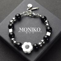 ราคา MONIKO สร้อยคอสแตนเลสจี้รูปหน้ายิ้มสไตล์ฮิปฮอป สีดํา (18616929054)