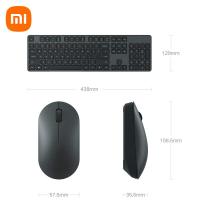 ราคา Xiaomi Wireless Keyboard Mouse Set 2 คีย์บอร์ดไร้สาย เมาส์ไร้สาย เมาส์ คีย์บอร์ด ชุดคีย์บอร์ดและเมาส์ไร้สาย Wireless Keyboard and Mouse Set 104 คีย์ 1000dpi (19682936492)