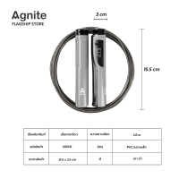 ราคา Agnite เชือกกระโดด เชือกกระโดดนักมวย เชือกกระโดดสำหรับการออกกำลังกาย น้ำหนักเบา ด้ามจับกระชับมือ มีหน้าปัดนับรอบ เชือกปรับได้ Jump Rope (17803933227)
