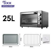 ราคา TIXX เตาอบไฟฟ้า เตาอบตั้งโต๊ะ ความจุขนาดใหญ่ 25 ลิตร เตาอบ 3 ชั้น 1000 วัตต์ ท่อล่างและท่อบนทำความร้อน เตาอบเบเกอรี่ Electric oven รุ่น KX 25 (17358775572)