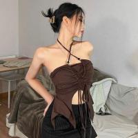 ราคา Cici J330 เกาะอกเปิดไหล่ แต่งดีเทลคล้องคอแบบไขว้ เหมาะสำหรับสาวฮอต (18452146177)