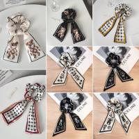 ราคา Caribbean sunshine ยางรัดผมผ้าซาติน สไตล์หรูหรา ยางมัดผม เครื่องประดับผมผู้หญิง Korean Hair rope ribbon hair ties ponytail multi color rubber band hair bow tie Hair ring (20421393028)