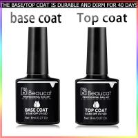 ราคา ยาทาเล็บใหม่Top Coat Base Coat ใหม่ Beaucat ยาทาเล็บ 8ml (19007632438)