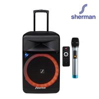 Sherman ลำโพงล้อลาก+ไมค์ลอย รุ่น APS-240