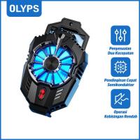 ราคา OLYPS เย็นน้ำแข็งจับ พัดลมโทรศัพท์ พัดลมมือถือ พัดลมระบายความร้อน PUBG พัดลมระบายความร้อนมือถือ ทำความเย็นได้สูง (20346957743)