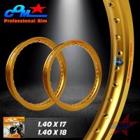 ราคา ล้อ COM 1 40 X 17 1 40 X 18 สีทอง ล้อคอม แพ็คคู่ ขอบเรียบ ขนาด 1 40 ขอบ 17 และ ขอบ 18 ของแท้ 1 คู่ ล้อคอมของแท้ 100 วงล้ออลูมิเนียมสำหรับรถจักรยานยนต์ (899026822)