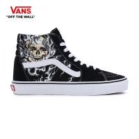 ราคา VANS SK8 HI FLAME SKULL BLACK TRUE WHITE รองเท้าผ้าใบ VANS ชาย หญิง (19600597120)