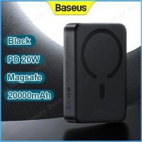 ราคา Baseus 20W แบตสำรองแม่เหล็กแบตเตอร์รี่นอก20000MAh แบตสำรองชาร์จไร้สายสำหรับ IP 12 14 Pro เครื่องชาร์จขนาดเล็กแบบพกพาได้สูงสุด (18487803738)