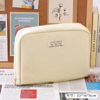 ราคา กระเป๋าดินสอ ใบใหญ่ ใส่เครื่องเขียนได้เยอะ ใบเดียวจบ กล่องดินสอ ปากกา เครื่องเขียน pencil bag pen (19379857813)