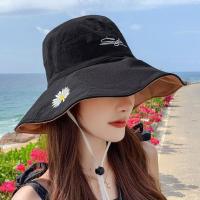 ราคา หมวกแฟชั่น หมวกกันแดด มีสาย หมวกบัคเก็ต หมวกปีกกว้าง หมวกปีกรอบ หมวกแฟชั่น หมวก 2 ด้าน หมวกมีสายรูด งานปักดอกเดซี่ (9402721812)