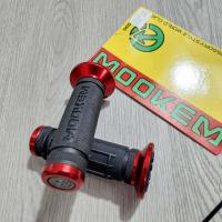 ราคา ปลอกมือ ปลอกแฮนด์ MOOKEM ปลอกมือยาง ปลายอลูมิเนียมสีแดง ใส่ WAVE ได้ทุกรุ่น (20348924730)