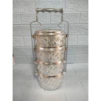 ราคา ปิ่นโต ปิ่นโตอลูมิเนียม ปิ่นโต ลายไทย ขนาด 14 ซม 4 ชั้น ตราจระเข้ ชั้นใส่อาหาร ปิ่นโตลายไทย ขนาด 14 ซม 4 ชั้น (5224964440)