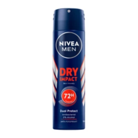 ราคา Nivea For Men Spray Dry Impact นีเวีย ฟอร์เมนสเปรย์ดรายอิมแพ็ค 150มล (12185970043)