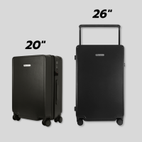 ราคา กระเป๋าเดินทางคันชักกว้าง กระเป๋ามีช่องเสียบ USB กระเป๋ามีช่องวางขวดน้ำ กระเป๋าล้อลาก รุ่น Harness ขนาด20 นิ้ว 26 นิ้ว PEGASUS LUGGAGE (20236009167)