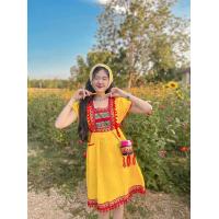 ราคา ชุดดอย ชุดพื้นเมือง เดรสกลาง สีสวยๆ แบบเดรส ยาว 35 นิ้ว ใส่คลุมท้อง ใส่เที่ยวฤดูหนาว ใส่แอ่วเหนือ (20499556600)