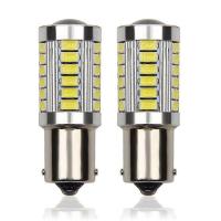 ราคา ไฟเลี้ยวกระพริบเร็วได้คู่เดียวหลอดไฟเลี้ยวledสีส้ม33ซิปรุ่นLED 7 5w ขั้วบิด BA15S 1156 (20015566350)