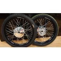 ราคา ชุดล้อดำขอบเรียบ 1 40x17 พร้อมดุมกระจกเงา พร้อมยาง ใส่ W100 110 ดรัมหน้าDream ทุกรุ่น (8739764711)