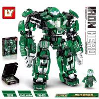 ราคา LY เลโก้ไอรอนแมน 8 ปีขึ้นไป เลโก้ ชุด ใหญ่ 1000 เลโก้หุ่นยนต์ไอรอนแมน ตัวต่อบล็อก marvel avengers super hero iron man (20209826682)