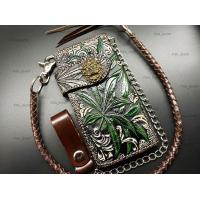 ราคา กระเป๋าสตางค์หนังแท้ตอกลาย กระเป๋าสตางค์หนังแท้ กระเป๋าหนังแท้ กระเป๋าเงิน กระเป๋าใบยาว กระเป๋าหนังวัวแท้ ฟรีชุดโซ่และหนังถัก (7490191259)