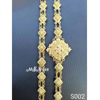 ราคา สร้อยสังวาลย์ สร้อยสังวาลย์สีทอง สร้อยสังวาลย์ใส่ได้ทั้งเด็กและผู้ใหญ่ สร้อยสังวาลย์สีทองประดับเพชร เครื่องประดับชุดไทย ส001 (16647853453)