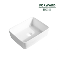 ราคา Forward อ่างล้างหน้าชนิดวางบนเคาน์เตอร์ อ่างล้างหน้าทรงเหลี่ยม อ่างล้างหน้าวางบนเคาน์เตอร์ อ่างล้างหน้าวางบน สีขาว รุ่น Bas 216 (17250355155)