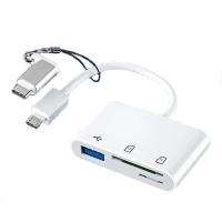 ราคา Actual 3 In 1 Multi Port Hub Converter Type c micro USB OTG Adapter TF SD Memory Card Reader For Iphone Android And Laptop Dropship (20223419291)