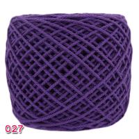 ราคา เชือกฟอก สีม่วงเข้ม 027 เชือกฟอกสีล้วน ด้ายฝ้าย ถักหมวก ถักกระเป๋า ถักกระเป๋าใส่แกง 2มม (1777594900)