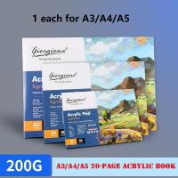 ราคา Rex TT Giorgione A3 A4 A5 Premium Acrylic Pad 20 Sheets Painting Drawing Pad with Thick 200G Paper for Acrylic Oil Painting Drawing (15911773316)