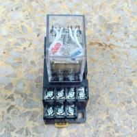 ราคา MY4N RELAY 220VAC รีเลย์ MY4N 220V 5A 14ขา พร้อม Socket ขายชุดละ 80บ สินค้าพร้อมส่ง (3758418681)