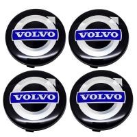 ราคา 4ชิ้น เซ็ตศูนย์ล้อรถ Hub Cap ล้อที่ครอบยี่ห้อรถยนต์ฝาครอบล้อฮับยางศูนย์ฝาครอบล้อ65มม สำหรับ Volvo V70 V70xc S40 XC90 S60 S60L S70 S80 XC60 V40 V50 (3258734988)