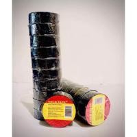 ราคา GOLD TAPE เทปพันสายไฟ สีดำ แพ้ค10ม้วน และยกลัง (19884016504)