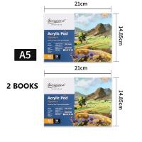 ราคา Rex TT Giorgione A3 A4 A5 Premium Acrylic Pad 20 Sheets Painting Drawing Pad with Thick 200G Paper for Acrylic Oil Painting Drawing (16527742227)