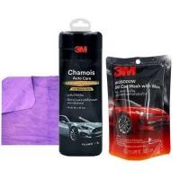 ราคา 3M ผ้าชามัวส์ ออโต้แคร์ Chamois Auto Care ขนาด 66 x 43 cm 3M แชมพูล้างรถ สูตรผสมแวกซ์ Car Wash With Wax 200 ml (19924882857)
