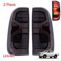 ราคา ไฟท้ายแต่ง Vigoไฟท้าย Revoไฟท้ายกรอบรมดำ for TOYOTA HILUX VIGO CHAMP 2005 2014 Smoke ปลั๊กตรงรุ่นเสียบใช้งานได้ทันที รวมชุดสายไฟ และหลอดไฟ (20228003602)