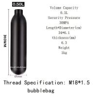 ราคา ขวดถัง M18 1 5 PCP ขวดอลูมิเนียมก้นกลม4500 PSI เพนท์บอล PCP ชุดกระบอกสูบดำน้ำ (19855764494)