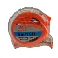 ราคา ตลับเมตร ตลับเมตรหุ้มยาง ตลับเมตรสีใส ยาว 5เมตร คละสี 1 อัน (20107027500)