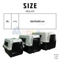 ราคา กรงเดินทางสัตว์เลี้ยง รุ่นพรีเมี่ยมพลัส กรงขึ้นเครื่องบิน IATA กระเป๋าเดินทางสัตว์เลี้ยง กล่องแมว สุนัข กรงหิ้ว ฟรี ถาดรองกรง (20372774398)