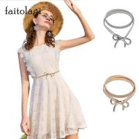 ราคา Bowknotทองเงินเข็มขัดสำหรับชุดเดรสสตรียืดหยุ่นยืดหญิงเข็มขัดแฟชั่นงานแต่งงานสุภาพสตรีเข็มขัดCeinture Femme (3971510629)