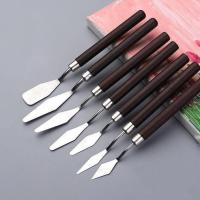 ราคา 7Pcs Set Palette Crafts Art Knife Tools Spatula Mixing Artist Painting Steel Stainless (19596906808)