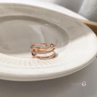 ราคา GLAMOR แหวนเงินแท้ COLD WIND ฝังเพชร สีไม่ลอก แหวนเพชร cz แท้ แหวนแฟชั่น แหวนผู้หญิง แหวนเพชรแถว แหวนปรับขนาดได้ (19739789996)