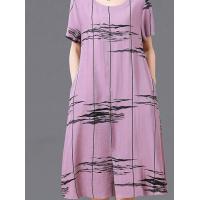 ราคา ใหม่แม่ชุดฤดูร้อนผ้าฝ้ายผ้าไหมชุดขนาดใหญ่บางวัยกลางคนผู้หญิงกลางยาวผ้าฝ้ายผ้าไหมกระโปรงสั้น ชุดสีแดง (19269151992)