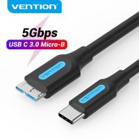 ราคา Vention สายเคเบิ้ล สายUSB C to USB 3 0 Micro B Cable 5Gbps Fast Transfer Rate for Samsung Galaxy S5 Note 3 SSD HDD External Hard Drive Disk Camera Smartphone PC USB C to Micro B Cable 0 5m 1m (9113603