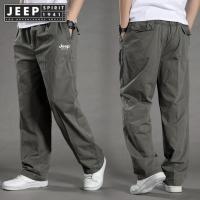 ราคา JEEP SPIRIT 1941 ESTD กางเกง Cargo หลายกระเป๋ากางเกงขาม้ากางเกงขนาดพิเศษขาตรงกางเกงลำลองกางเกงกีฬาใส่สบายไม่เป็นทางการกลางแจ้งของผู้ชาย (19437559795)